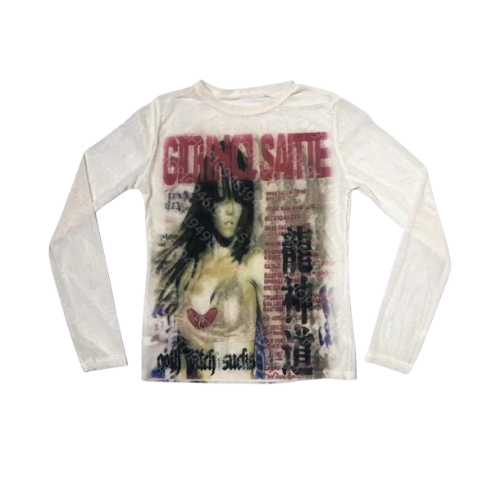 ‘CLEAN SLATE’ MESH LONG SLEEVE